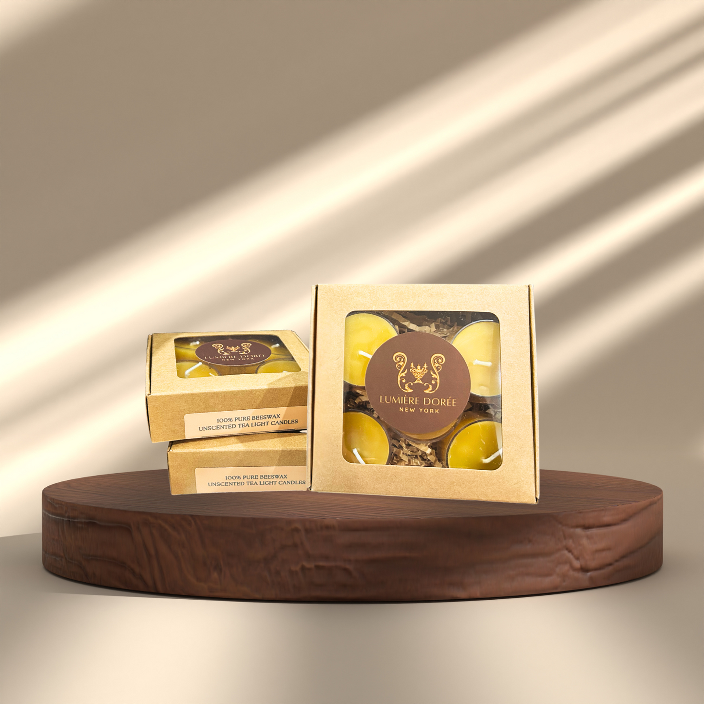 100% Pure Beeswax Tea Lights