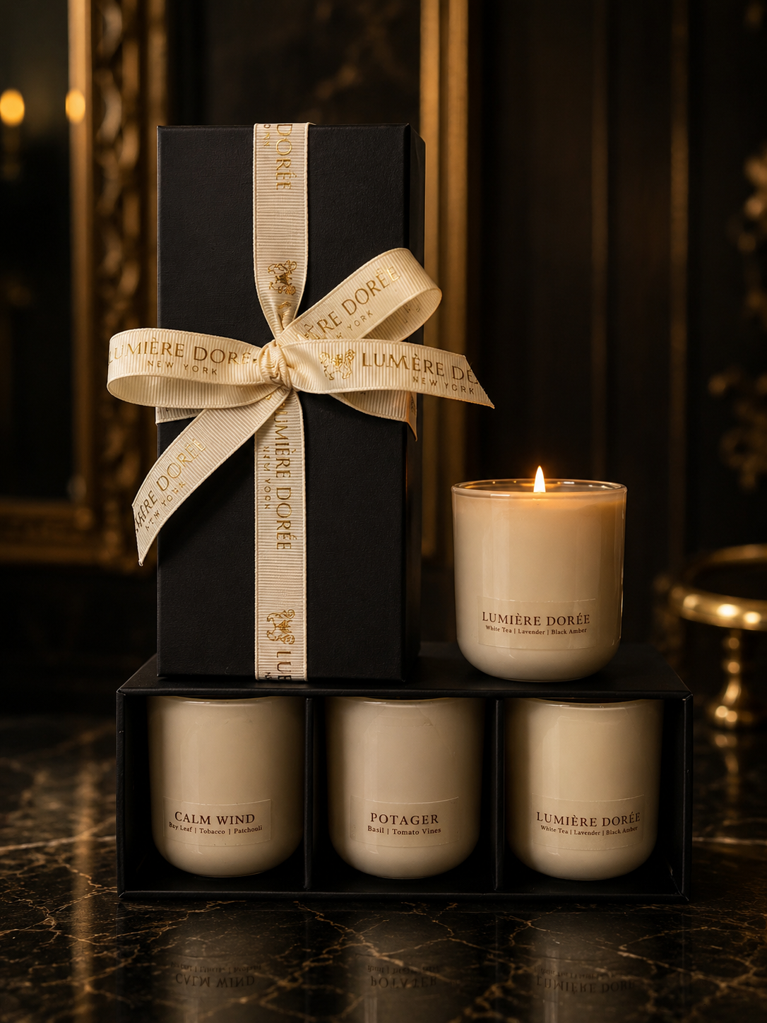 Luxury votive candle discovery gift set