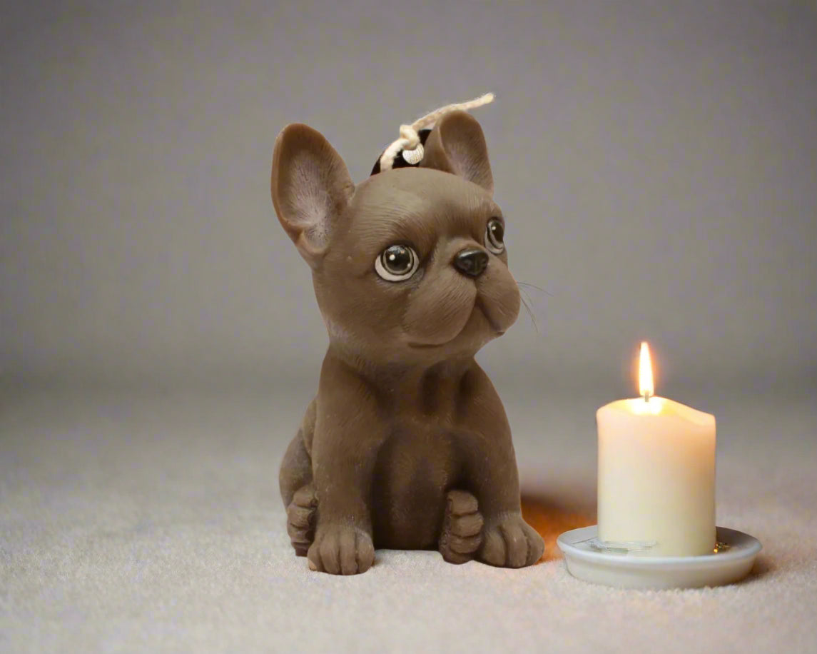 French Bulldog  Candle